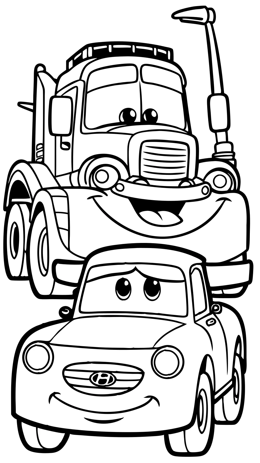 mcqueen and mater coloring pages